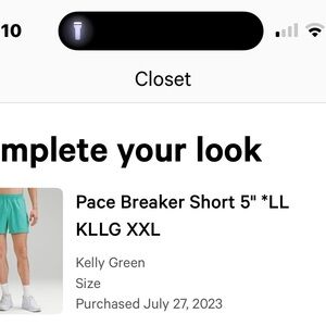 lululemon athletica Kelly Green men’s Shorts